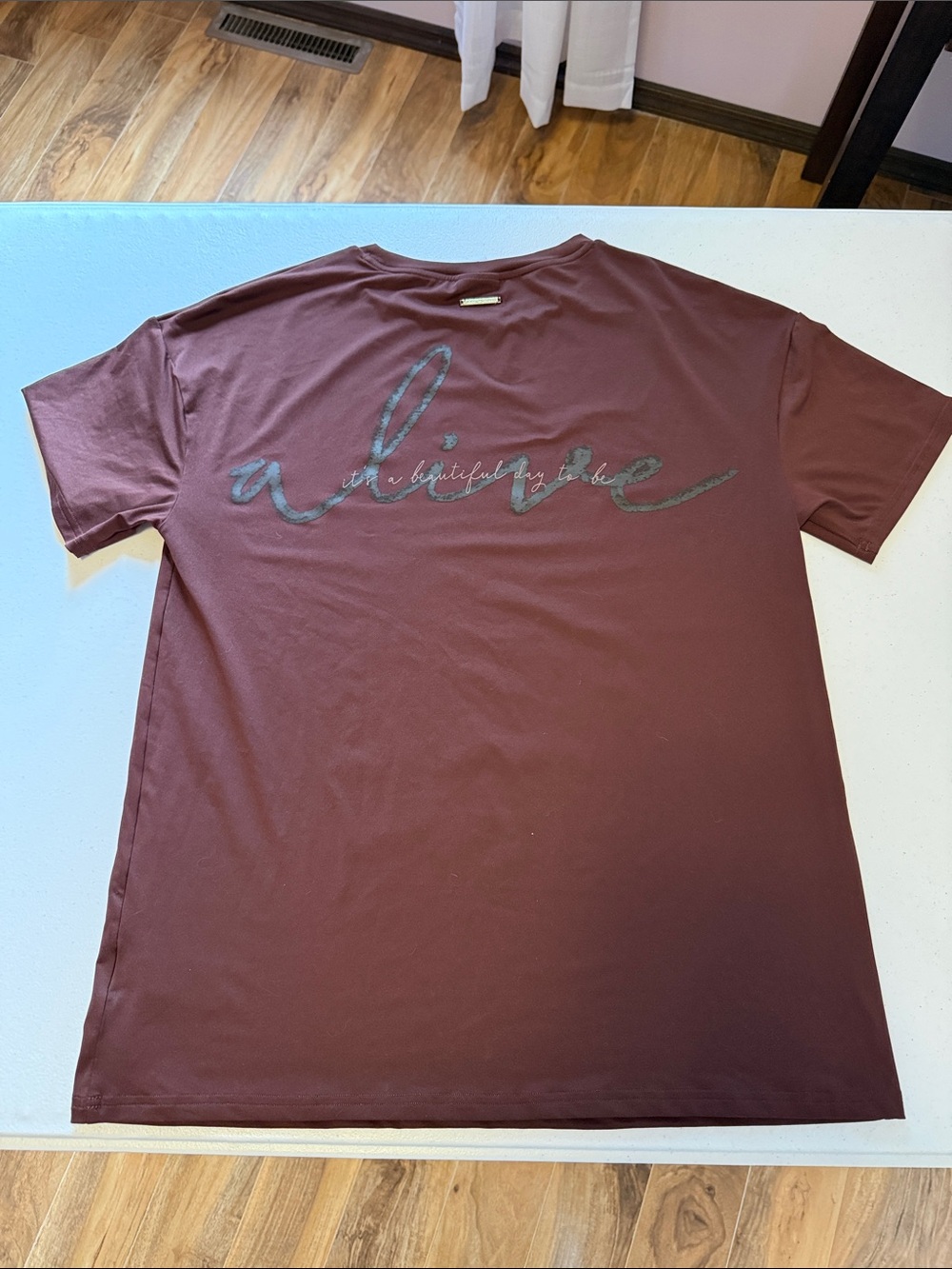 Gymshark X Whitney Simmons brown T-shirt